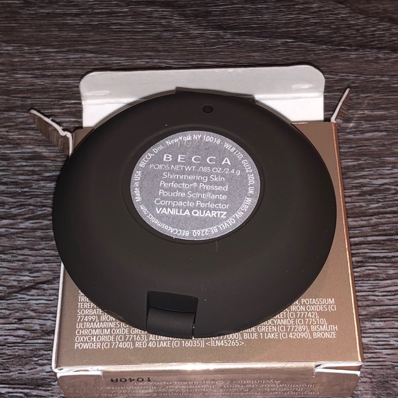NIB BECCA Vanilla Quartz Shimmering Skin Perfector Pressed Highlighter 0.25oz - Picture 8 of 9